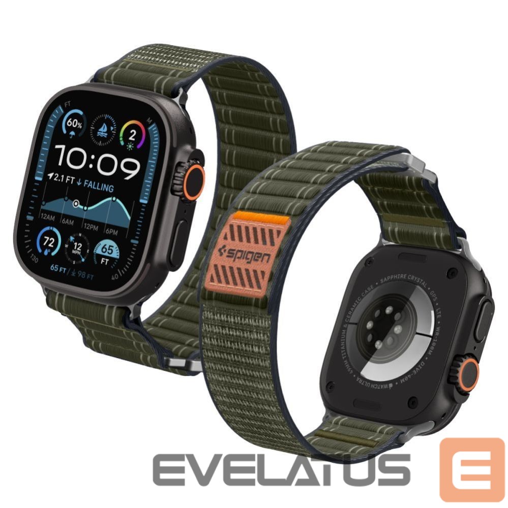 Kitos prekės Spigen Spigen WBF0 Strap for Apple Watch 44 / 45 / 46 / 49 mm - Green