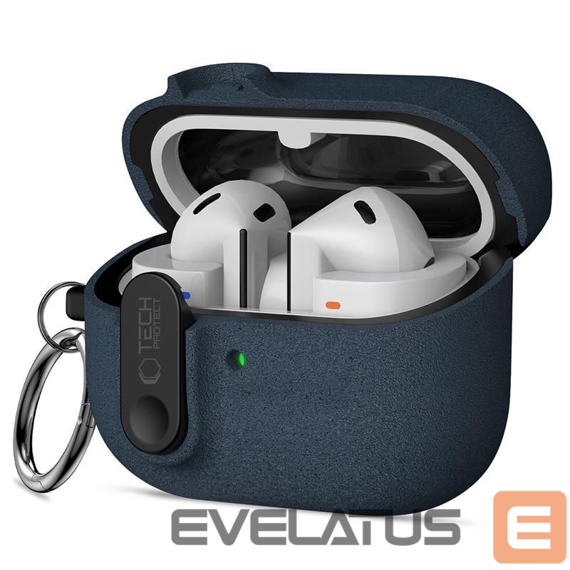Kitos prekės Tech-Protect Tech-Protect Slim Hook Case for Samsung Galaxy Buds 3 / 3 FE / 3 Pro - Navy Blue