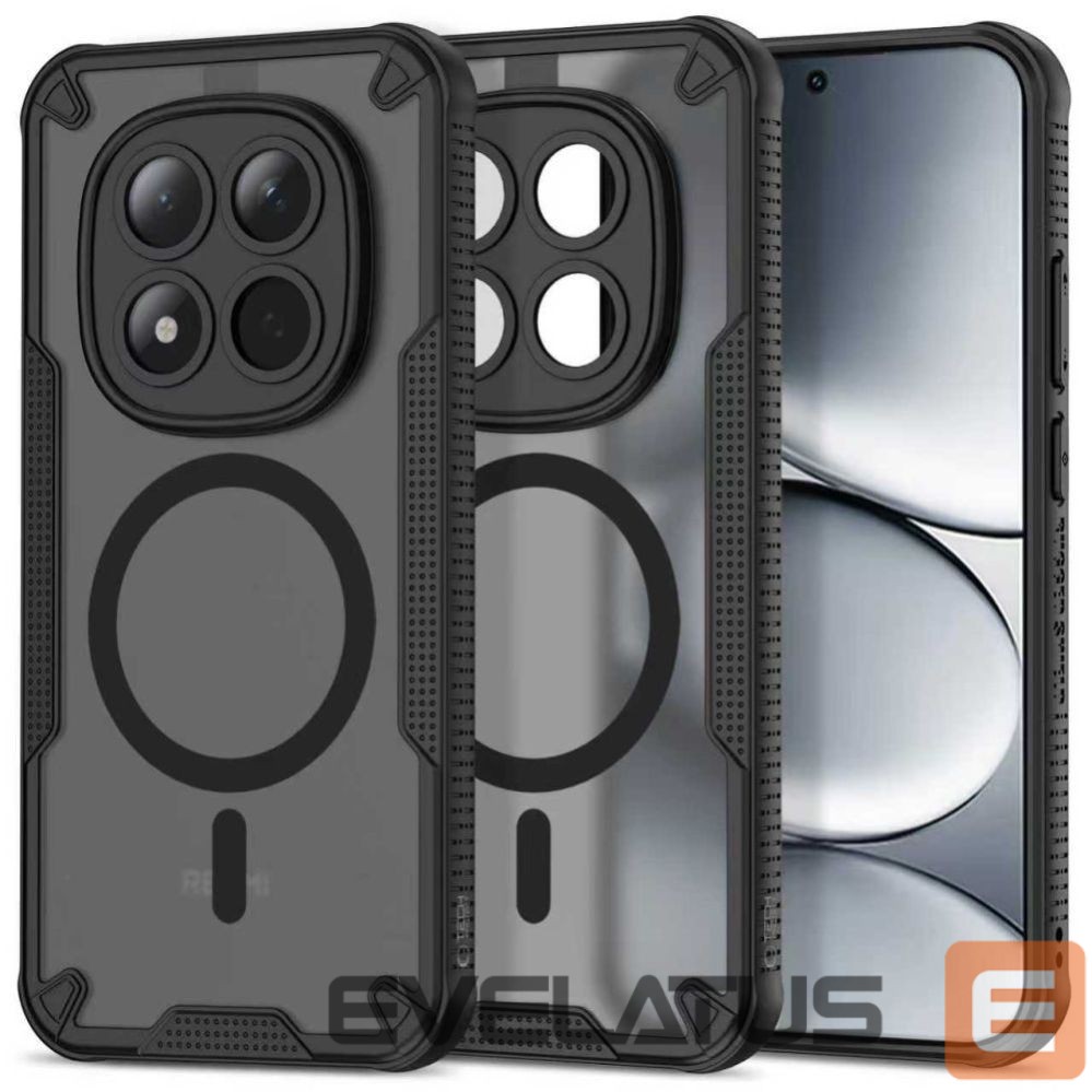 Kitos prekės Tech-Protect Tech-Protect Rugged Shield MagSafe Case for Xiaomi Redmi Note 15 Pro 5G - Black