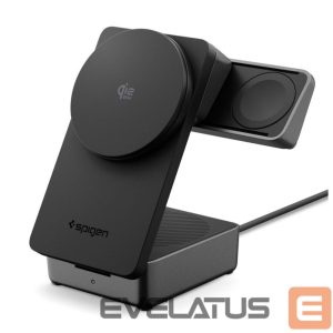 Kitos prekės Spigen  Spigen Essential Qi2.2 25W 3in1 MagSafe Magnetic Wireless Charger - Black 