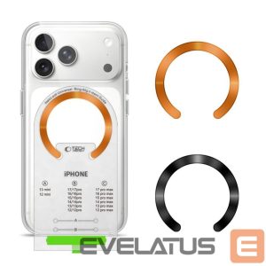 Kitos prekės Tech-Protect  Tech-Protect MMP-210 MagSafe 2-Pack Magnetic Ring - Orange / Black 