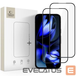 Kitos prekės Tech-Protect  Tech-Protect Glass Fit+ 2-Pack Tempered Glass for Google Pixel 9A / 20A - Black 