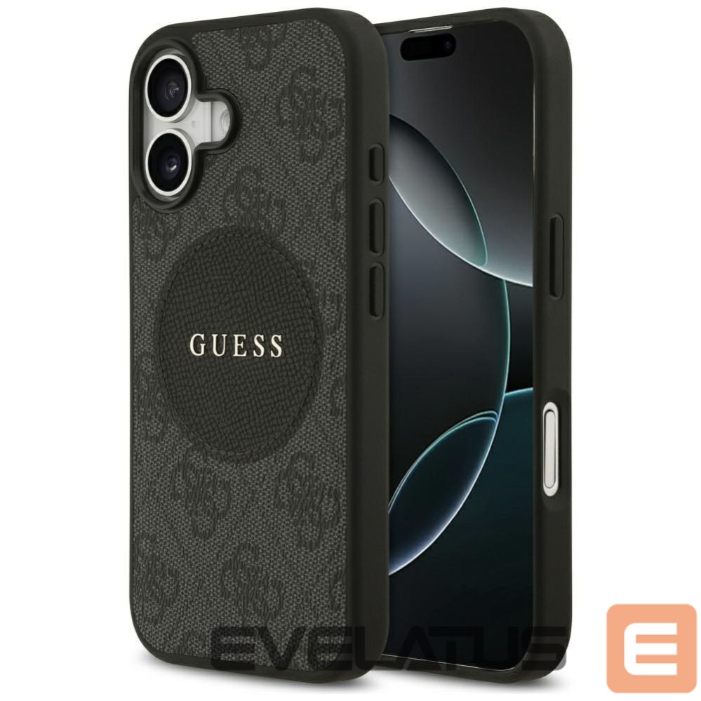 Kitos prekės Guess Guess 4G Circle Classic Logo MagSafe case for iPhone 17 - black