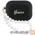 Kitos prekės Guess  Guess Glitter Pearl Strap Case for AirPods Pro 3 - Black 