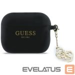 Kitos prekės Guess  Guess Silicone 4G Charm Case for AirPods Pro 3 - Black 