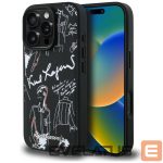 Kitos prekės Karl Lagerfeld  Karl Lagerfeld Grained Pattern & Logo MagSafe Case for iPhone 16 Pro - Black 