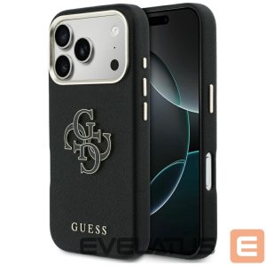 Kitos prekės Guess  Guess FW Resin Logo Case for iPhone 17 Pro Max - Black 