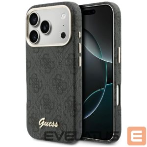 Kitos prekės Guess  Guess 4G Script MagSafe case for iPhone 17 Pro - black 