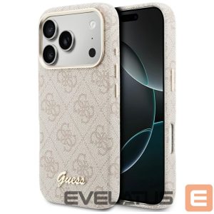 Kitos prekės Guess  Guess 4G Script MagSafe Case for iPhone 17 Pro Max - Pink 