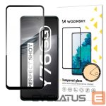 Kitos prekės Wozinsky  Wozinsky Tempered Glass Full Glue Super Tough Screen Protector Full Coveraged with Frame Case Friendly for Vivo Y76 5G / Y76s / Y74s black 