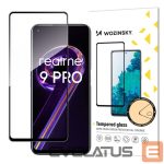Kitos prekės Wozinsky  Wozinsky Tempered Glass Full Glue Super Tough Screen Protector Full Coveraged with Frame Case Friendly for Realme 9 Pro black 