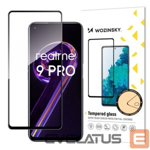 Kitos prekės Wozinsky  Wozinsky Tempered Glass Full Glue Super Tough Screen Protector Full Coveraged with Frame Case Friendly for Realme 9 Pro black 