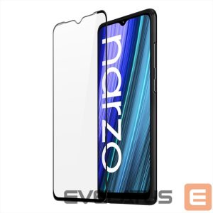 Kitos prekės Dux Ducis  Dux Ducis 9D Tempered Glass 9H Full Screen Tempered Glass with Realme Narzo 50A frame black (case friendly) 
