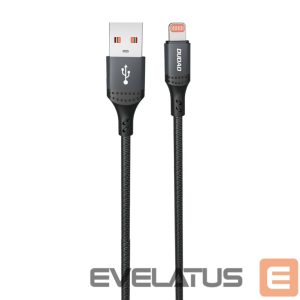 Kabelis Dudao  Dudao 3A 30W L3SL USB-A - Lightning Cable Braided 1.2m - Black 