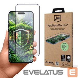 Kitos prekės 3MK  Tempered Glass 9H 3mk HardGlass Max for Apple iPhone 15 Plus/16 Plus 
