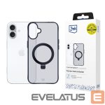 Kitos prekės 3MK  3mk Smoke Case Mag&Stand for Apple iPhone 16 plus - transparent 