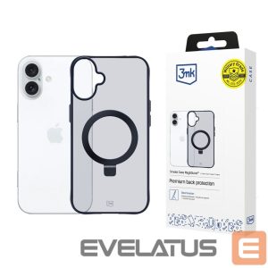 Kitos prekės 3MK  3mk Smoke Case Mag&Stand for Apple iPhone 16 plus - transparent 