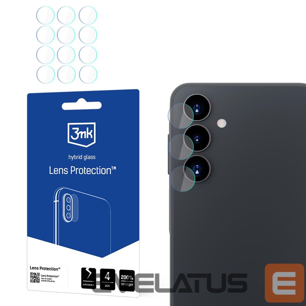 Kitos prekės 3MK Hybrid Glass for Camera Lens 3mk Lens Protection for Samsung Galaxy A16