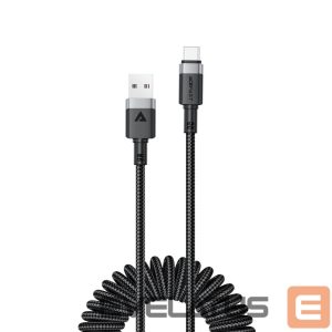 Kitos prekės Acefast  Acefast C14-04 USB-A - USB-C Cable Spring 480Mb/s 3A 1.2m - Black 
