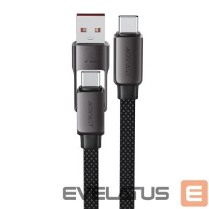 Kitos prekės Acefast  Acefast C13-05 USB-C - USB-A / USB-C Cable 480Mb/s 3A 0.2m - Black 