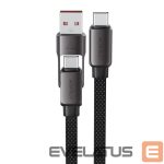 Kitos prekės Acefast  Acefast C13-04 USB-C - USB-A / USB-C Cable 480Mb/s 3A 1.2m - Black 