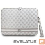 Kitos prekės DKNY  DKNY Sleeve Checkered Pattern Printed Stripes 14" Laptop Case - Beige 