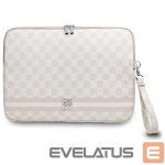 Kitos prekės DKNY  DKNY Sleeve Checkered Pattern Printed Stripes 14" Laptop Case - Pink 