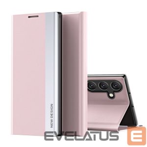 Kitos prekės Hurtel  Sleep Case Pro Samsung Galaxy S25 Case with Flip and Stand - Pink 