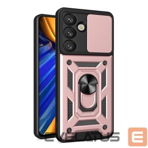 Kitos prekės Hurtel  Hybrid Armor Camshield with Camera Cover and Metal Ring for Samsung Galaxy S25 - Pink 