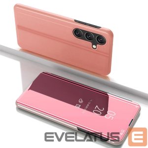 Kitos prekės Hurtel  Clear View Case for Samsung Galaxy S25+ Cover with Flip - Pink 