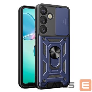 Kitos prekės Hurtel  Hybrid Armor Camshield with Camera Cover and Metal Ring for Samsung Galaxy S25+ - Blue 