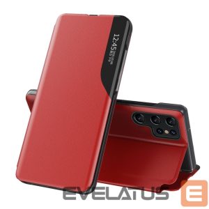 Kitos prekės Hurtel  Eco Leather View Case for Samsung Galaxy S25 Ultra with Flip and Stand - Red 
