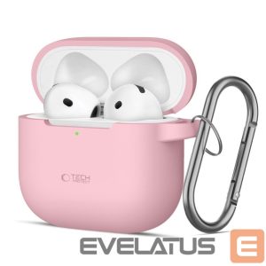 Kitos prekės Tech-Protect  Tech-Protect Silicone Hook Case for AirPods 4 - Pink 