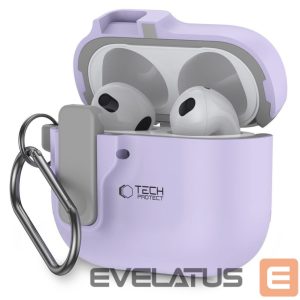 Kitos prekės Tech-Protect  Tech-Protect Slim Hook Case for AirPods 4 - Purple 