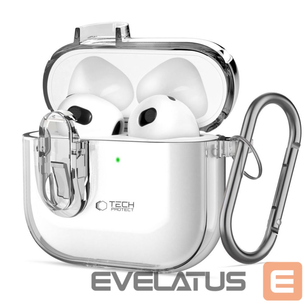 Kitos prekės Tech-Protect Tech-Protect Slim Hook Case for AirPods 4 - Clear