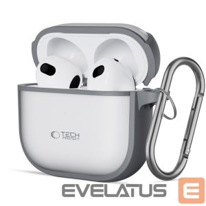 Kitos prekės Tech-Protect  Tech-Protect Slim Hook Case for AirPods 4 - Gray 