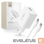 Kitos prekės Tech-Protect  Tech-Protect NC45W-GAN 2-PORT PD45W Charger + TYPE-C CABLE - white 