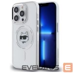 Kitos prekės Karl Lagerfeld  Karl Lagerfeld IML Metal Choupette Head MagSafe iPhone 13 Case - White 