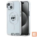 Kitos prekės Karl Lagerfeld  Karl Lagerfeld IML Metal Choupette Head MagSafe iPhone 15 Case - White 