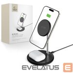 Kitos prekės Tech-Protect  Tech-Protect QI15W-A39 2in1 MagSafe Charging Station - Black 
