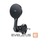 Dėklai Wozinsky  Wozinsky WCT5-6S4Y Car Holder with Qi/MagSafe 15W Inductive Charger for Air Vent - Black 