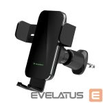 Automatinis laikiklis Wozinsky  Wozinsky WEDZ-3Y8S clamp car holder with 15W inductive charger for phone on the air vent - black 