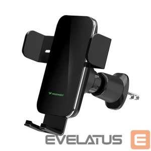 Automatinis laikiklis Wozinsky  Wozinsky WEDZ-3Y8S clamp car holder with 15W inductive charger for phone on the air vent - black 