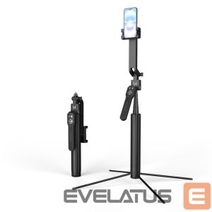 Fotoaparato priedas Wozinsky  Wozinsky WST-360YS Selfie Stick with Tripod Function with 360° AI Auto Face Tracking Gesture Control - Black 