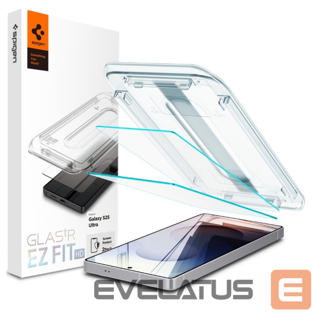 Kitos prekės Spigen Spigen Glas.tR EZ FIT 2-pack tempered glass for Samsung Galaxy S25 Ultra - transparent