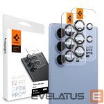 Kitos prekės Spigen  Spigen Optik Pro GLAS.TR EZ FIT 2-pack Camera Cover for Samsung Galaxy S25 Ultra - Black 