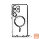 Nugarėlės dėklai Hurtel  Electroplated Case with MagSafe galvanized for iPhone 16e - black 