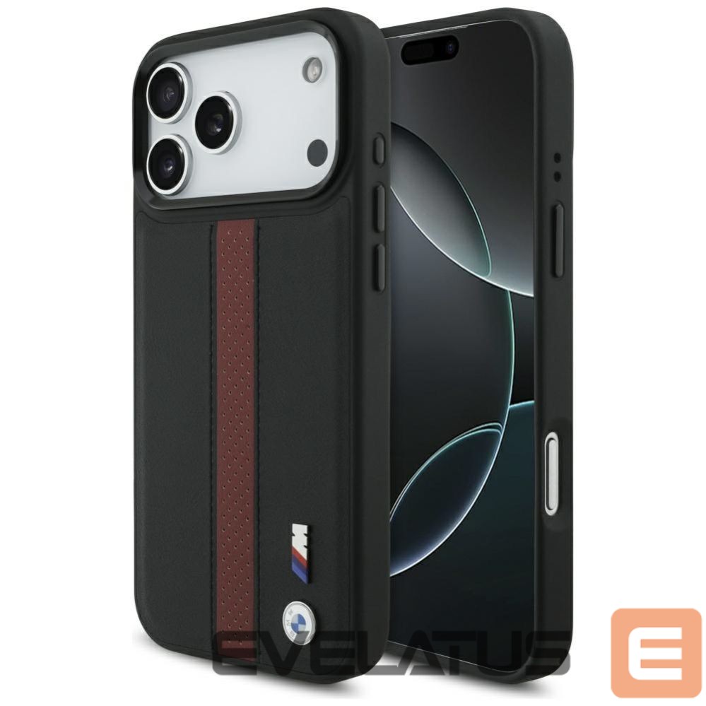 Kitos prekės BMW BMW M Perforated Stripe Logo MagSafe Case for iPhone 17 Pro Max - Red