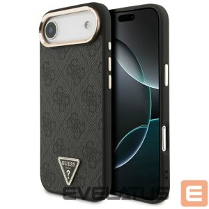 Kitos prekės Guess  Guess 4G Triangle Logo MagSafe case for iPhone Air - black and gold 
