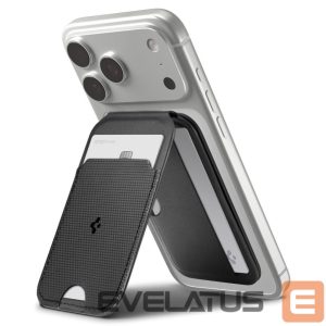 Kitos prekės Spigen  Spigen Slim Fold Tripod Wallet S314-2 MagSafe Magnetic Phone Case - Black 